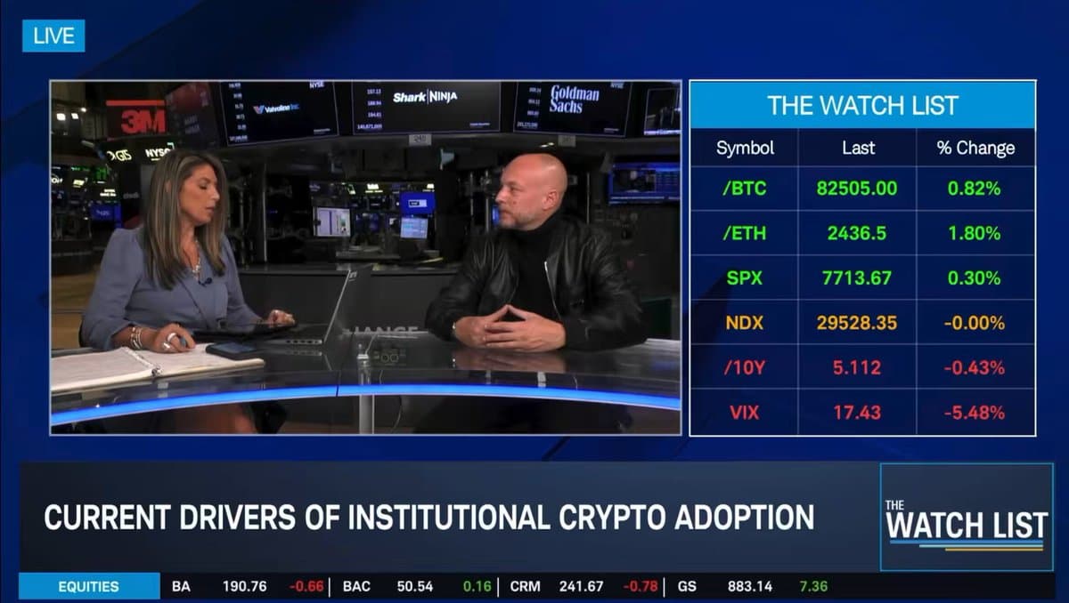 “Indexing is something that has been on Wall St. for decades but there’s still no significant benchmark for digital assets yet.” Joe just joined @SchwabNetwork live from the @NYSE to discuss digital…